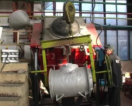 Aluminum casting Stock Footage 8994681
