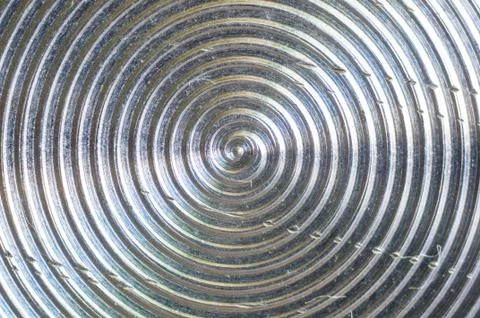 Aluminum control knobs retro home audio system Foto stock