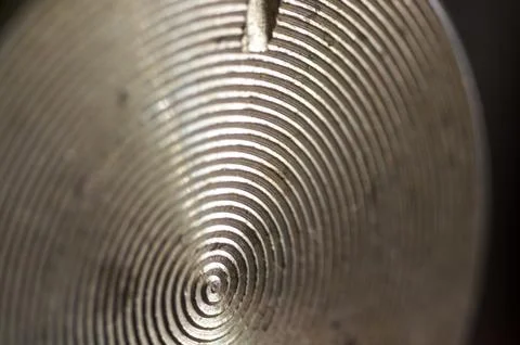 Aluminum control knobs retro home audio system Fotos de archivo