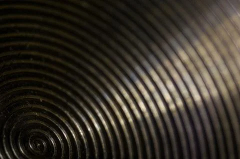 Aluminum control knobs retro home audio system Fotos de archivo