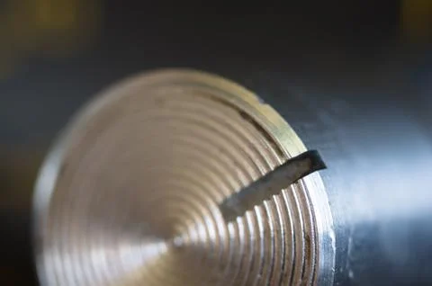 Aluminum control knobs retro home audio system Fotos de archivo