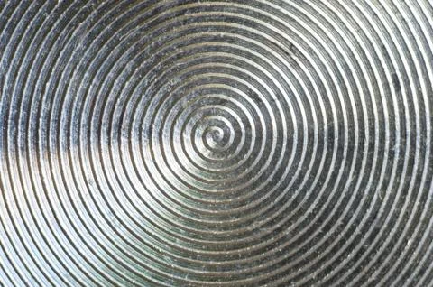 Aluminum control knobs retro home audio system Foto stock