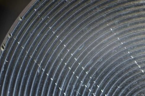 Aluminum control knobs retro home audio system Stock Photos