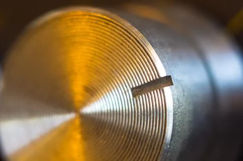 Aluminum control knobs retro home audio system Fotos de archivo