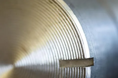 Aluminum control knobs retro home audio system Fotos de archivo