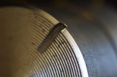 Aluminum control knobs retro home audio system Fotos de archivo