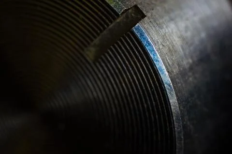 Aluminum control knobs retro home audio system 写真素材