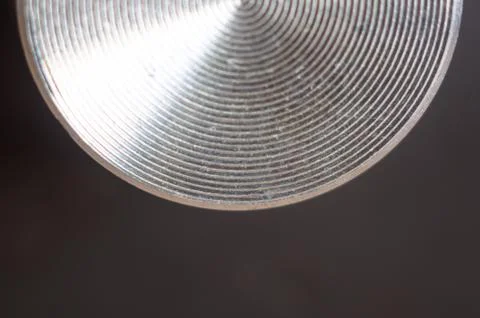 Aluminum control knobs retro home audio system Foto stock