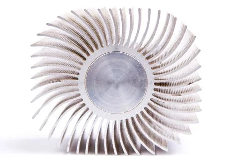 Aluminum cpu cooler Stock Photos