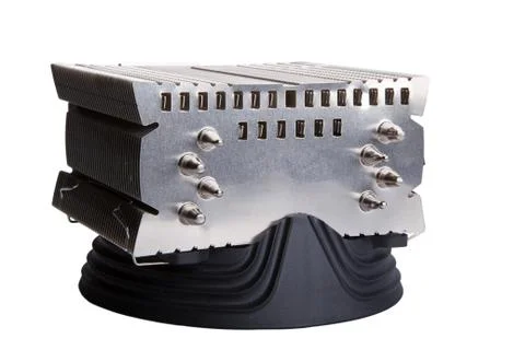 Aluminum cpu cooler 스톡 사진