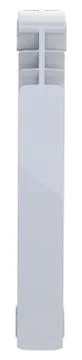Aluminum heating radiator section - front view. Stock Illustration