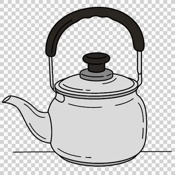 Aluminum kettle イラスト素材
