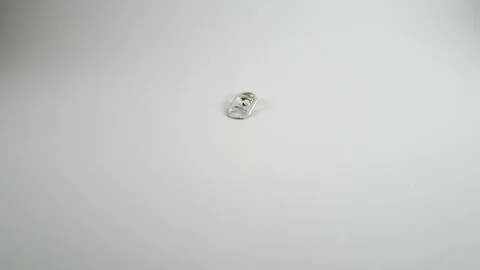 Aluminum pull tabs. Stock Footage 91479020