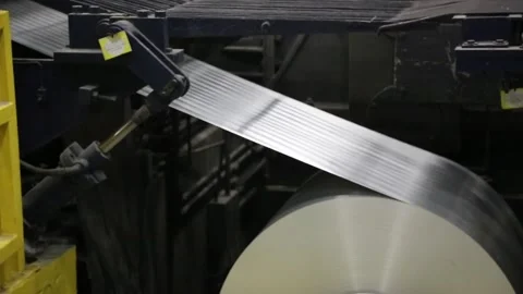  Aluminum recycling process  Stock Footage 198396193