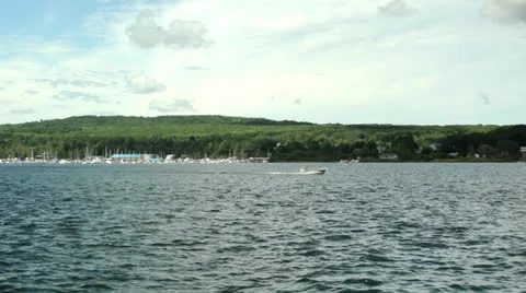 Aluminum Runabout Stock Footage 27189674