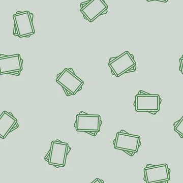 Aluminum sheet pan kitchen cookware line seamless pattern Stock Illustration