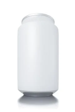 Aluminum white can Stock Illustration