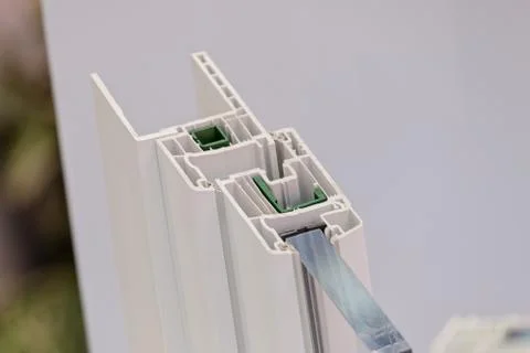 Aluminum window frames Stock Photos