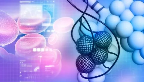 Alveoli in abstract design Stock Illustration