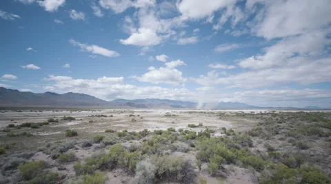Alvord Desert Dust Devils Time Lapse, Eastern Oregon Video stock 64463645