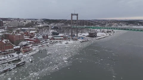 Älvsborgsbron in Gothenburg Stock Footage 330743474