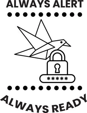 Always alert always ready Illustrazione stock