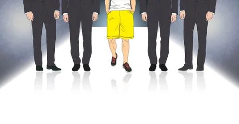 Always be different Stock Illustration