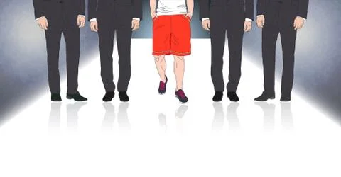 Always be different Stock Illustration