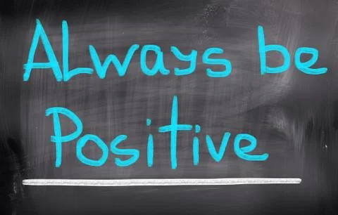 Always Be Positive Concept Stock Illustration