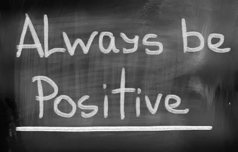 Always Be Positive Concept イラスト素材
