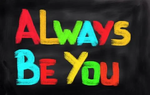 Always Be You Concept Stock Illustration