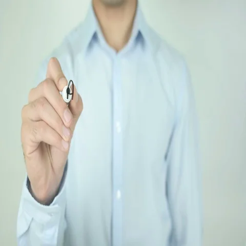 Always believe in the impossible, Writing On Transparent Screen Stock Footage