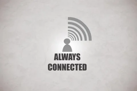 Always Connected Stock Illustration