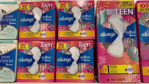Always menstrual pads Vídeo Stock 280507775