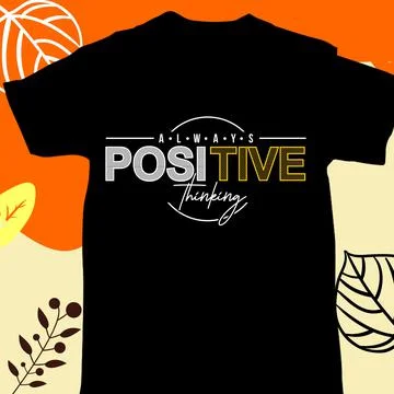 ALWAYS POSITIVE THINKING Stock Illustration