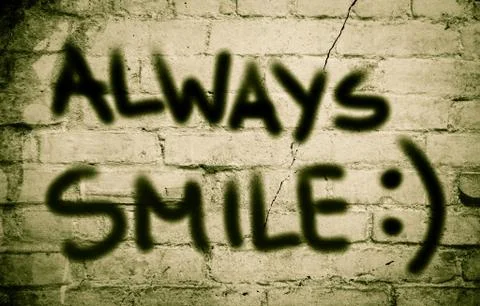 Always Smile Concept Illustrazione stock