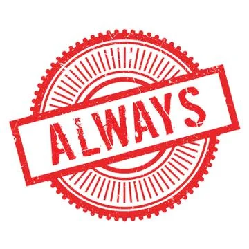 Always stamp Stock Illustration