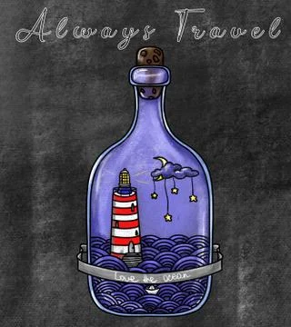Always Travel Stockillustratie