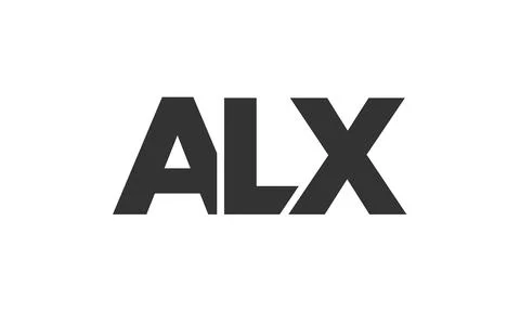 ALX logo design template with strong and modern bold text. Initial based ve.. Stock Illustration