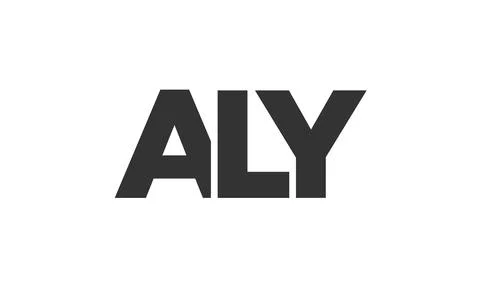 ALY logo design template with strong and modern bold text. Initial based ve.. Stock Illustration