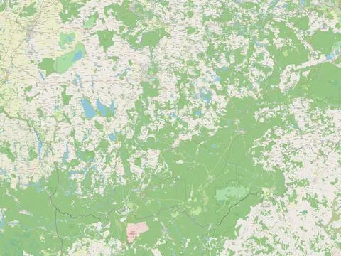 Alytaus, Lithuania. Open Street Map Stock Illustration