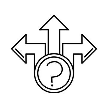 Alzheimer disease, orientation problems, decrease in mental human ability line Stock Illustration