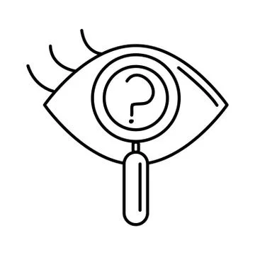 Alzheimer disease, vision problems analysis, decrease in mental human ability 스톡 일러스트