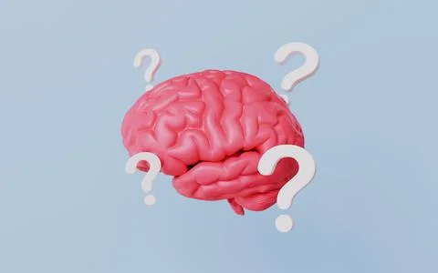 Alzheimer memory loss 3d illustration Stock Illustration