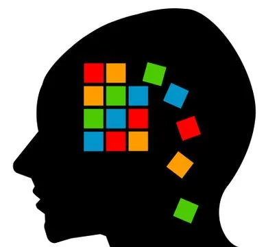 Alzheimer memory loss Stock Illustration