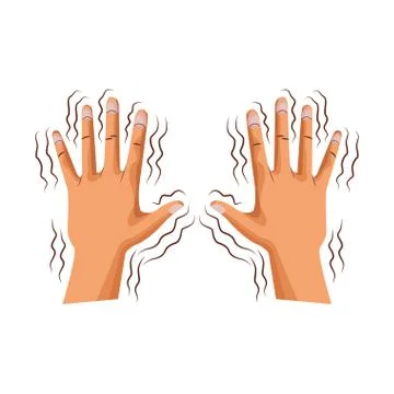 Alzheimer shaking hands Stock Illustration
