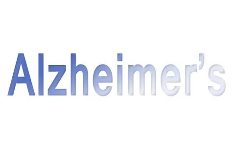 Alzheimer's typography Stock Illustration