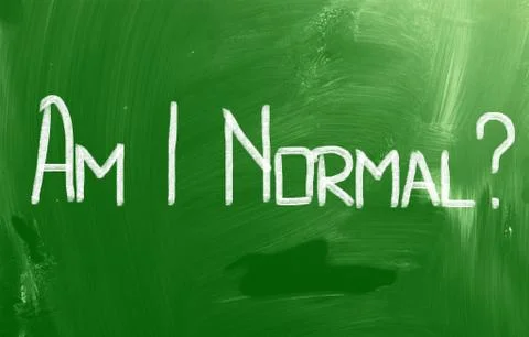 Am i normal concept Illustrazione stock