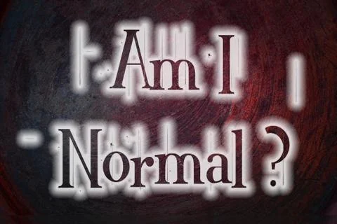 Am i normal concept Stock Illustration