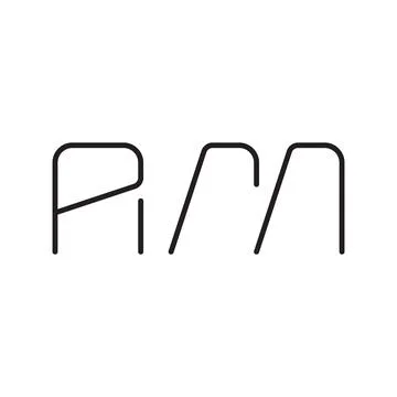 Am initial letter vector logo icon Stock Illustration